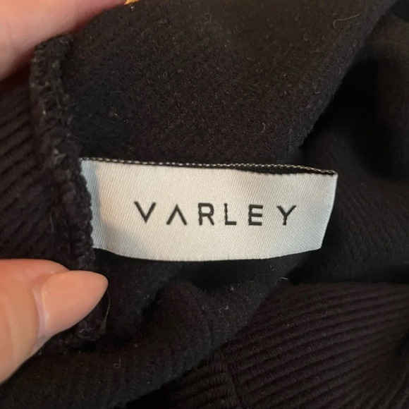 VARLEY Colina Black Ribbed Oversized Turtleneck Sweater - Picture 11 of 13